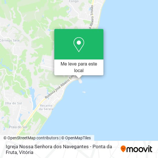 Igreja Nossa Senhora dos Navegantes - Ponta da Fruta mapa