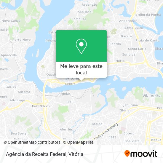 Agência da Receita Federal mapa