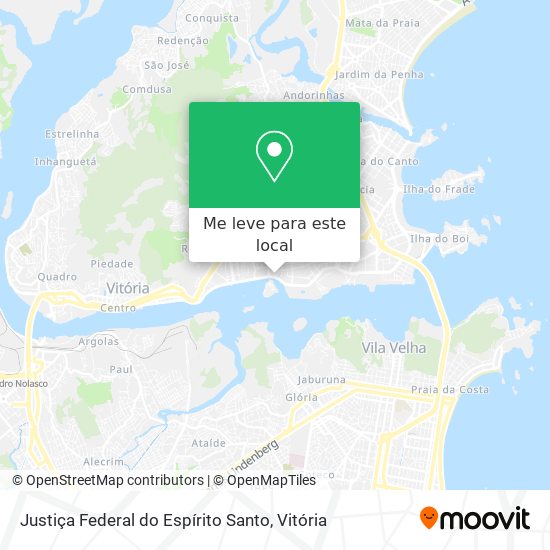 Justiça Federal do Espírito Santo mapa