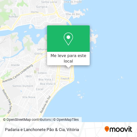 Padaria e Lanchonete Pão & Cia mapa
