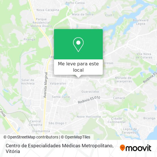 Centro de Especialidades Médicas Metropolitano mapa