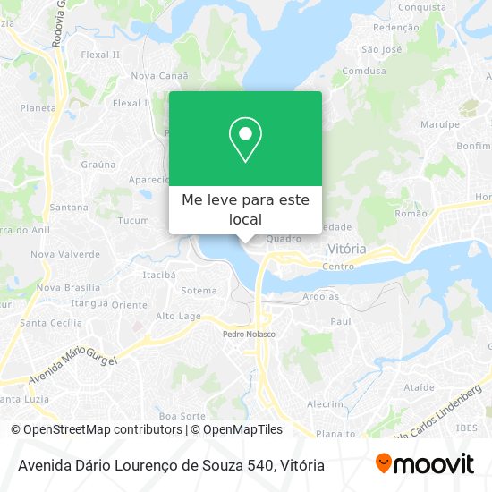 Avenida Dário Lourenço de Souza 540 mapa