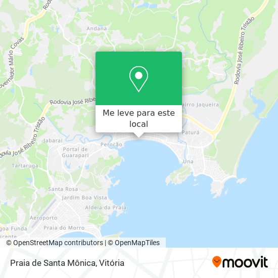 Praia de Santa Mônica mapa