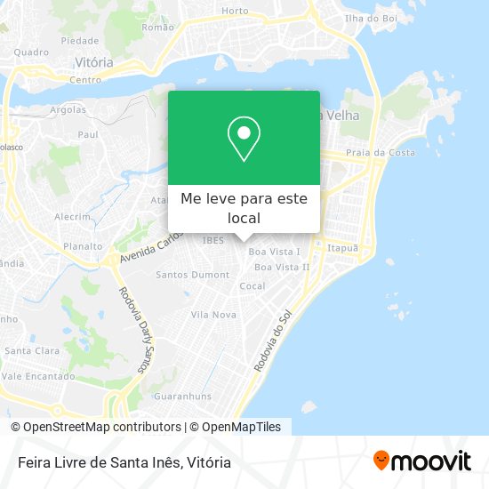 Feira Livre de Santa Inês mapa