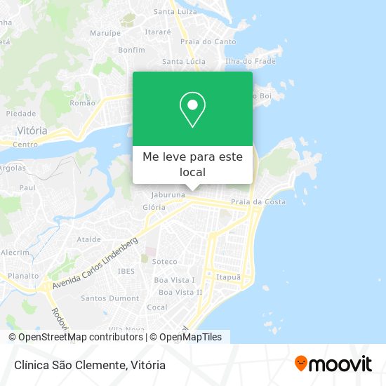 Clínica São Clemente mapa