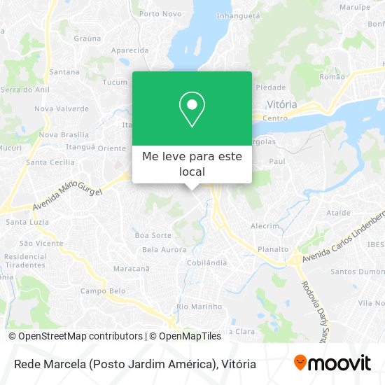 Rede Marcela (Posto Jardim América) mapa