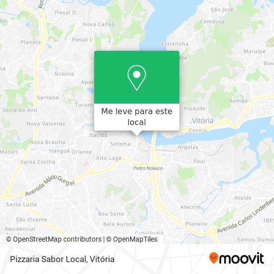 Pizzaria Sabor Local mapa