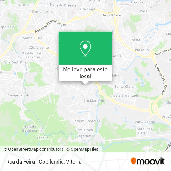 Rua da Feira - Cobilândia mapa