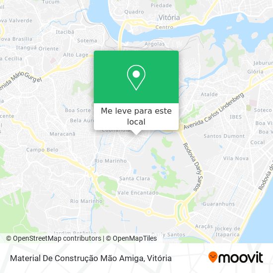 Material De Construção Mão Amiga mapa