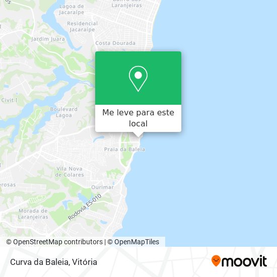Curva da Baleia mapa
