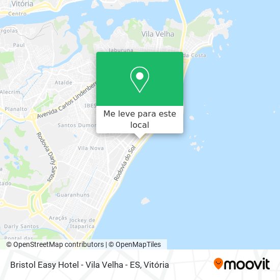 Bristol Easy Hotel - Vila Velha - ES mapa