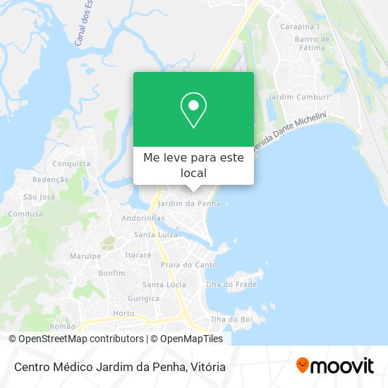 Centro Médico Jardim da Penha mapa