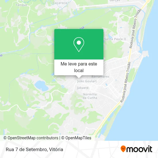 Rua 7 de Setembro mapa