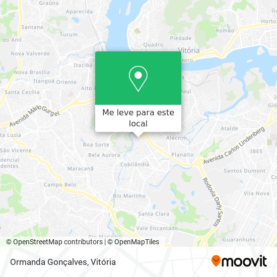 Ormanda Gonçalves mapa