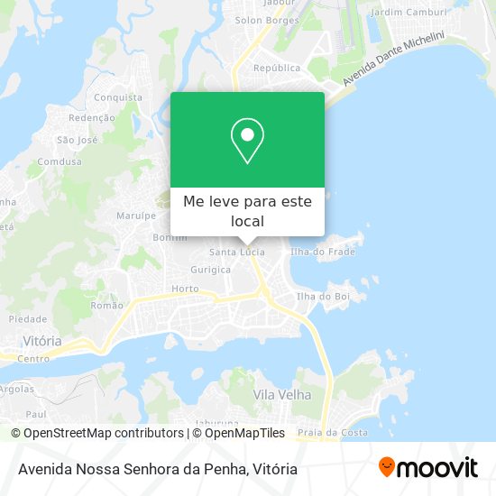 Avenida Nossa Senhora da Penha mapa