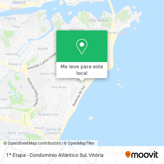 1ª Etapa - Condomínio Atlântico Sul mapa
