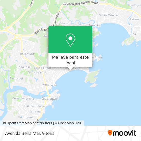 Avenida Beira Mar mapa