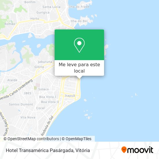 Hotel Transamérica Pasárgada mapa