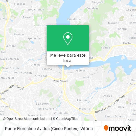 Ponte Florentino Avidos (Cinco Pontes) mapa