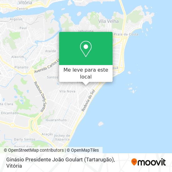 Ginásio Presidente João Goulart (Tartarugão) mapa