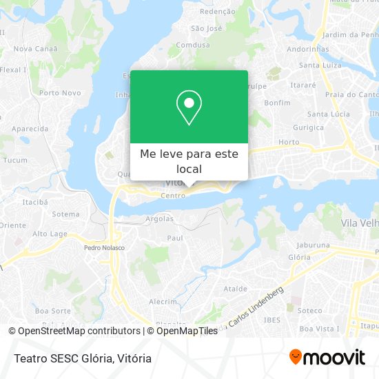 Teatro SESC Glória mapa