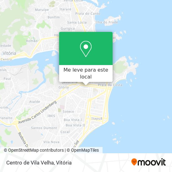 Centro de Vila Velha mapa