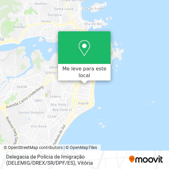 Delegacia de Polícia de Imigração (DELEMIG / DREX / SR / DPF / ES) mapa