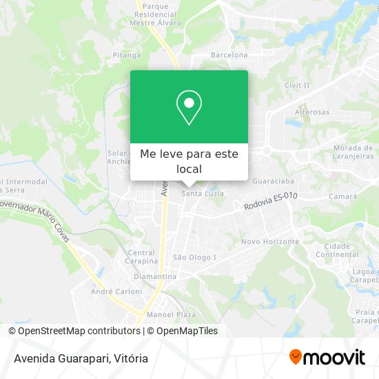 Avenida Guarapari mapa