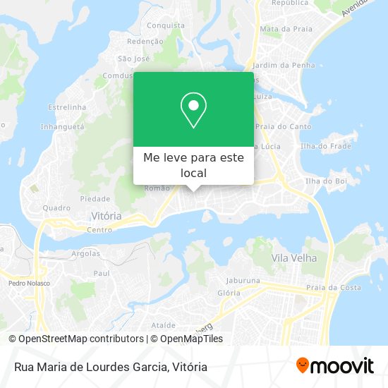 Rua Maria de Lourdes Garcia mapa