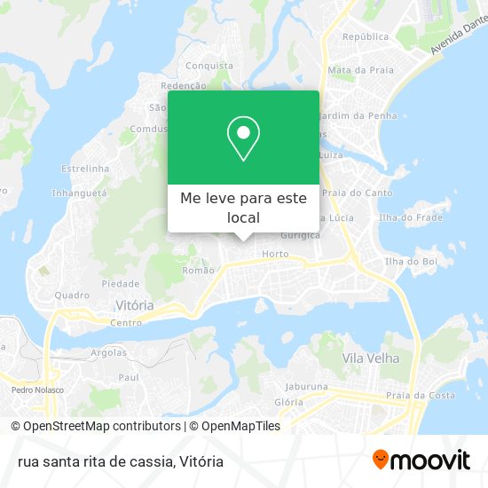 rua santa rita de cassia mapa