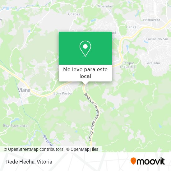 Rede Flecha mapa