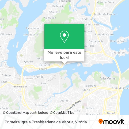 Primeira Igreja Presbiteriana de Vitória mapa