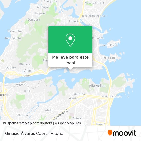 Ginásio Álvares Cabral mapa