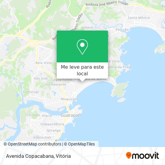 Avenida Copacabana mapa