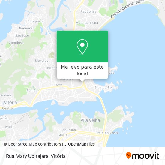 Rua Mary Ubirajara mapa