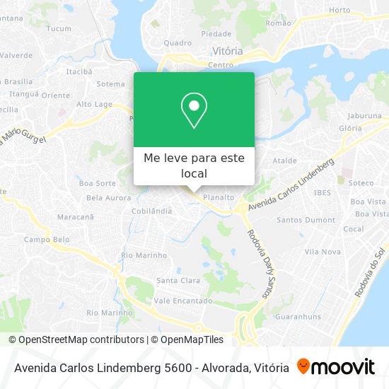 Avenida Carlos Lindemberg 5600 - Alvorada mapa