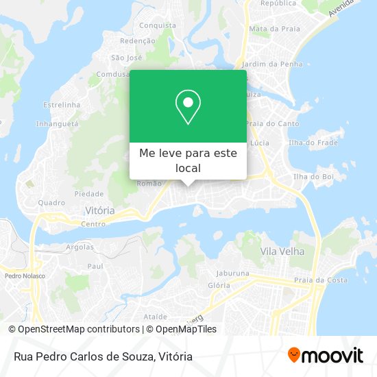 Rua Pedro Carlos de Souza mapa