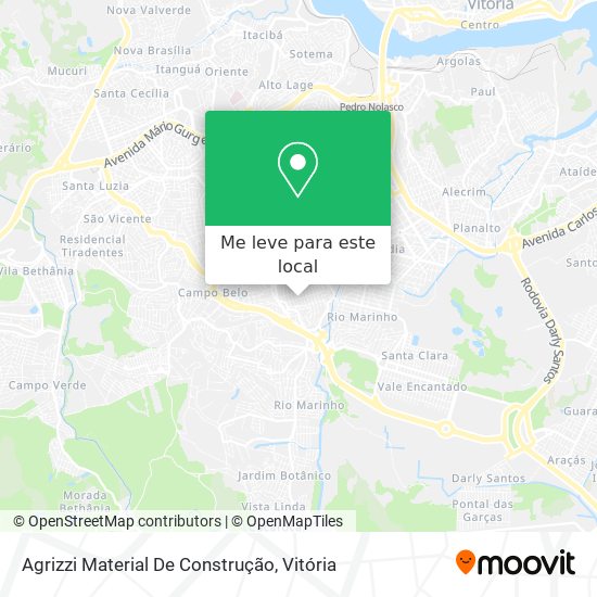 Agrizzi Material De Construção mapa