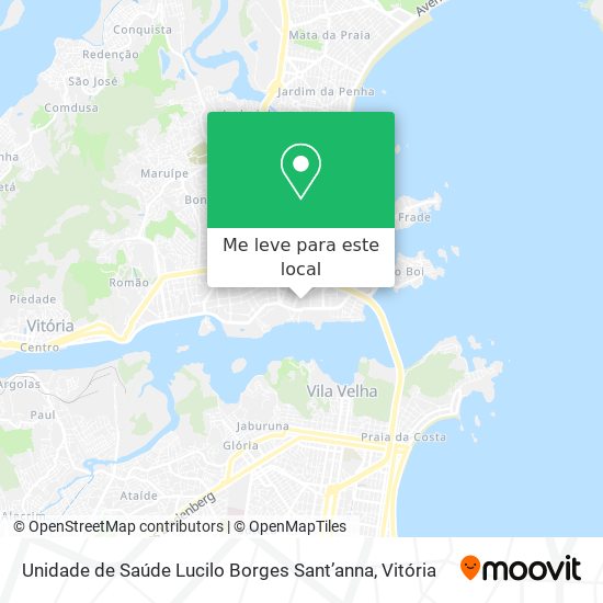 Unidade de Saúde Lucilo Borges Sant’anna mapa