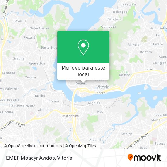 EMEF Moacyr Avidos mapa