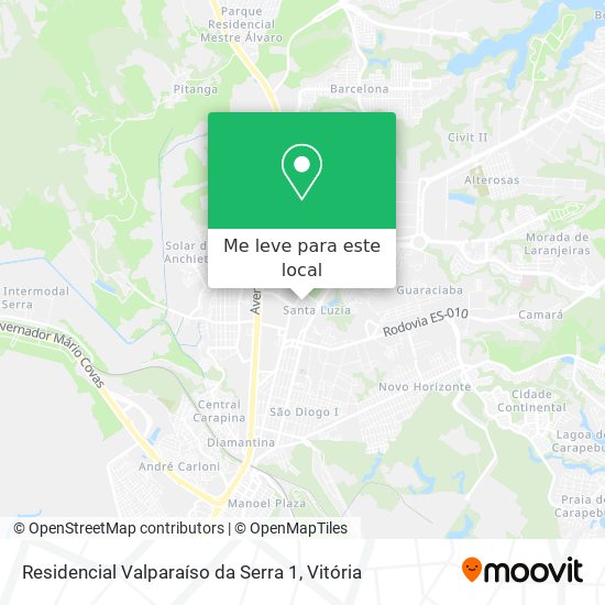 Residencial Valparaíso da Serra 1 mapa