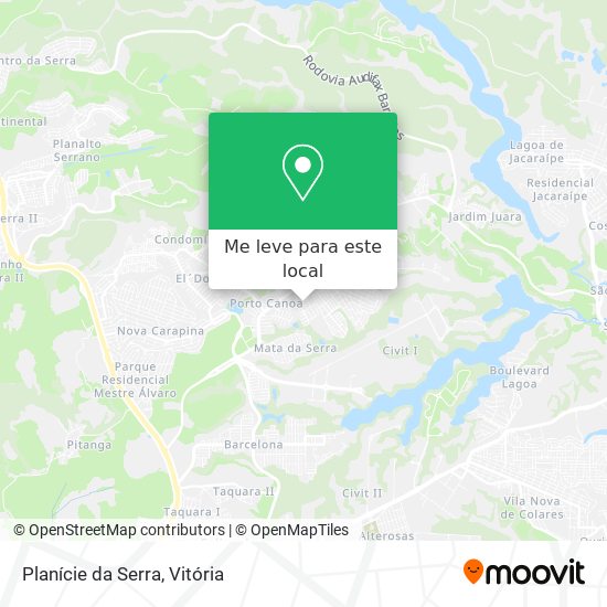 Planície da Serra mapa