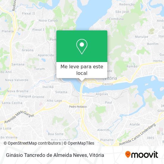 Ginásio Tancredo de Almeida Neves mapa
