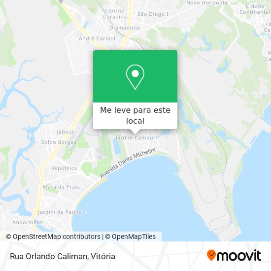 Rua Orlando Caliman mapa