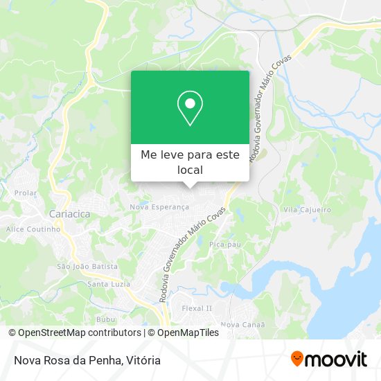 Nova Rosa da Penha mapa