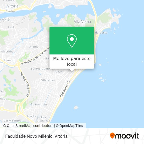 Faculdade Novo Milênio mapa