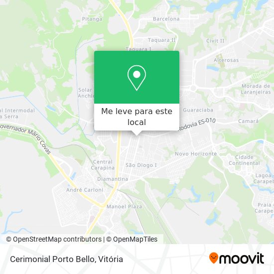 Cerimonial Porto Bello mapa