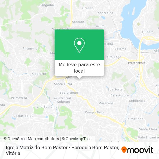 Igreja Matriz do Bom Pastor - Paróquia Bom Pastor mapa