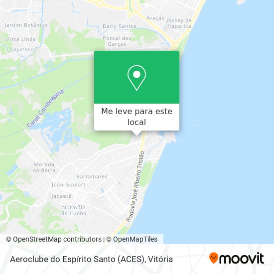 Aeroclube do Espírito Santo (ACES) mapa
