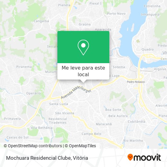 Mochuara Residencial Clube mapa